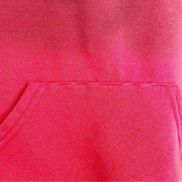 Aviator Nation Red Ombré Dip Dye Hoodie Split Neck Pullover Sweatshirt Sz Small - Picture 6 of 8